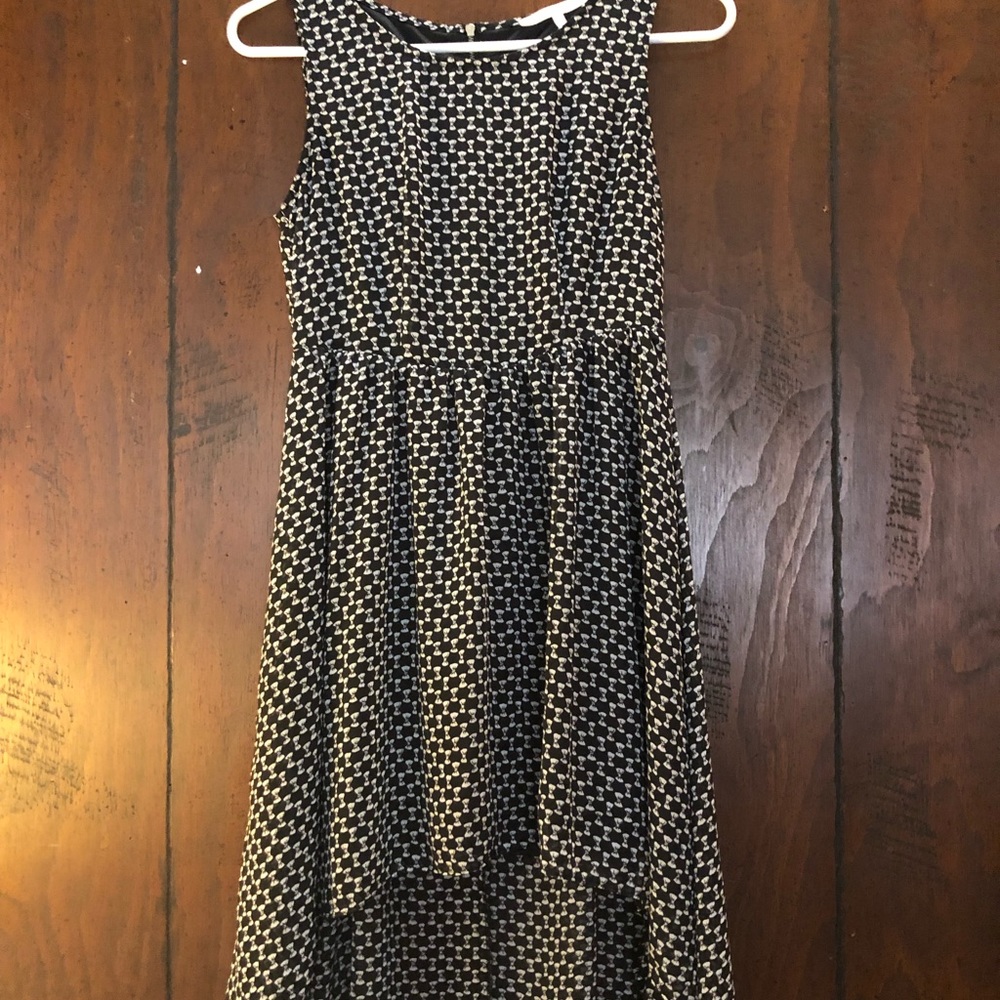 Hi-Low Black Dress w/ Ribbon